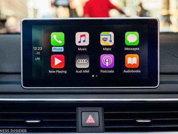 Android Auto and Apple CarPlay allow the occupants to control the infotainment system from their phones.