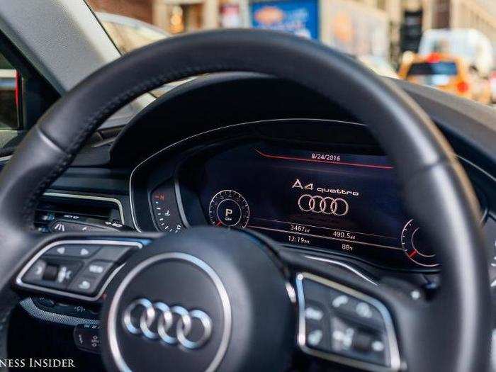 This starts with the Audi Virtual Cockpit digital instrument display that comes as part of our test car