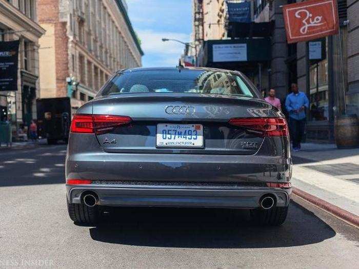 The rear end of the car is highlighted by a tastefully executed, integrated deck-lid spoiler along with LED taillights and dual exhausts.