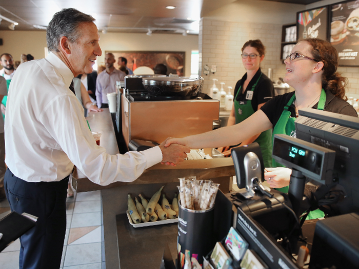 In July 2016, Schultz went even further in enhancing employee benefits by raising wages by at least 5% for more than 150,000 US employees. The move again positions Starbucks as a leader among corporate giants, specifically in the services economy, where the competition for labor is increasing.