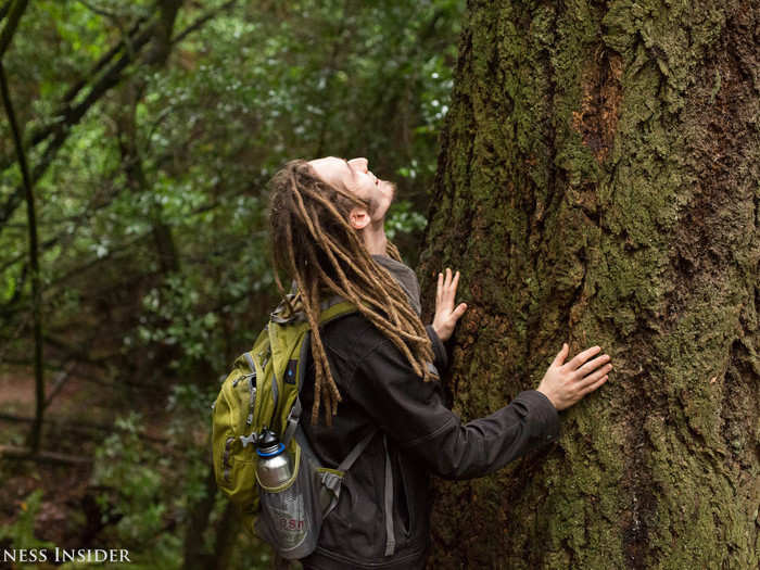 The Forest Bathing Club, founded in 2016, organizes meet-ups in Bay Area parks and guides attendees on their paths to relaxation and restoration. It meets once or twice a month.