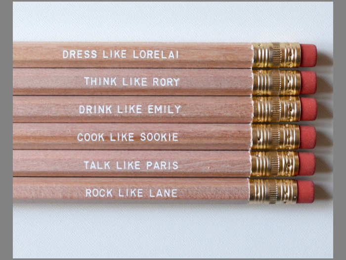 "Gilmore Girls" Engraved Pencils