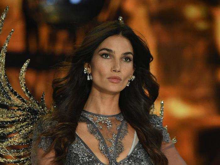 Veteran model Lily Aldridge was blinged out.