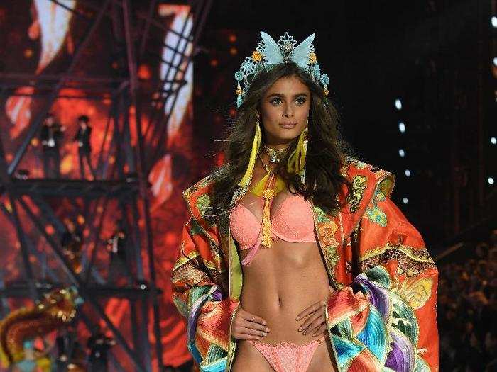 The theme continued with Taylor Hill. The show is already under fire for cultural appropriation.