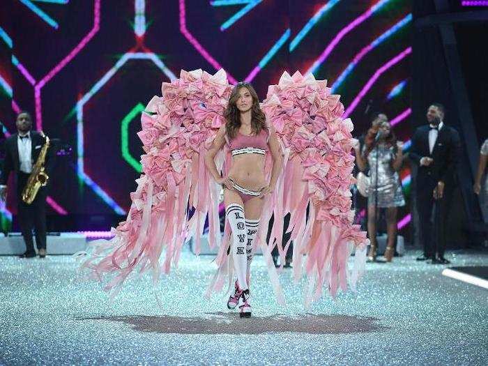 Grace Elizabeth rocked the PINK wings this year.