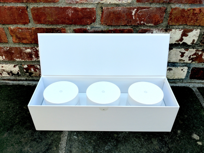 Each unit is designed to connect to each other to form a "mesh" network in your home, which covers your whole home in sweet, sweet WiFi. Mesh networks are much faster and more reliable than using traditional WiFi extenders, and they can switch the connection to different devices automatically, depending on the signal strength of your device.