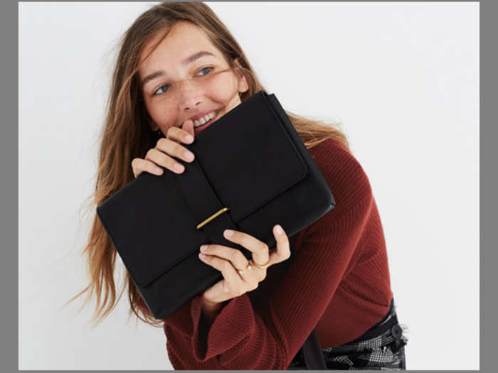 Simple black clutch