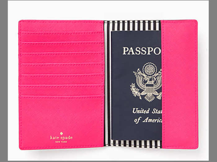 Monogrammed passport holder