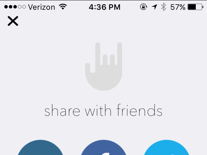 Once you click to post, Musical.ly prompts you to share the video with your friends on other social networking apps.