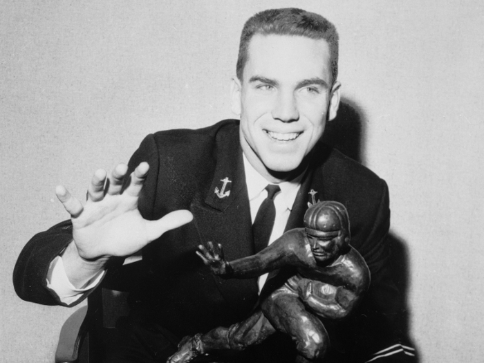 That season, Navy finished the regular season ranked No. 2 before losing to No. 1 Texas in the Cotton Bowl. Roger Staubach won the Heisman Trophy.