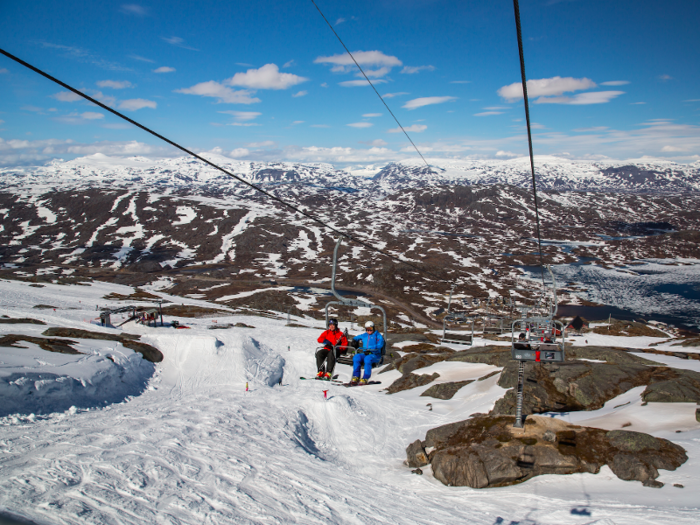 Riksgränsen, Sweden, is the world