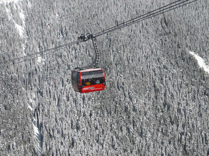 Traverse more than 8,000 acres of skiable terrain at Whistler Blackcomb in Canada