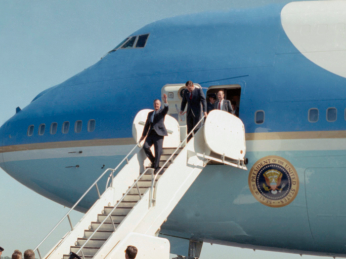 Thus far, the VC-25As have served Presidents George H.W. Bush,...