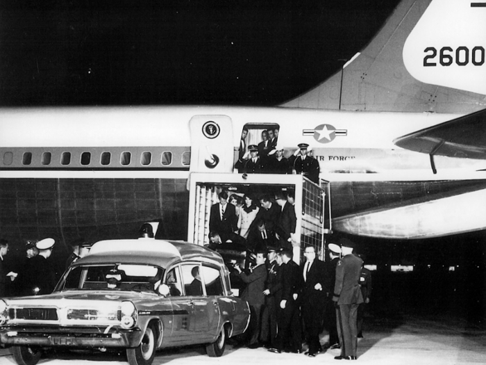 The aircraft was also tasked with transporting the President Kennedy