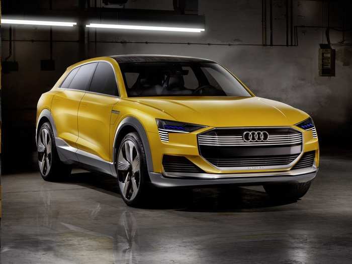 4. Audi unveiled a concept car, the h-tron quattro, at the 2016 Detroit Auto Show that the automaker says can drive 372 miles on hydrogen alone.