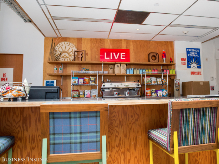 There are also plenty of snack bars dotted throughout the office.