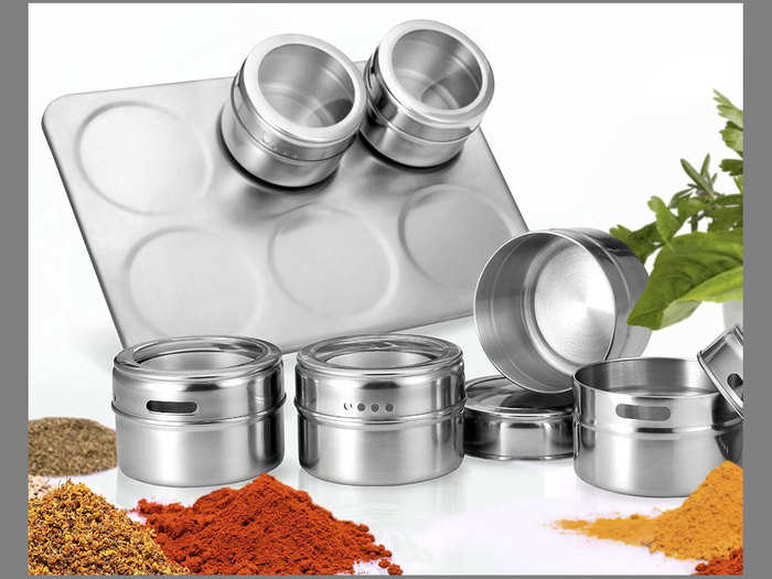 Magnetic spice rack