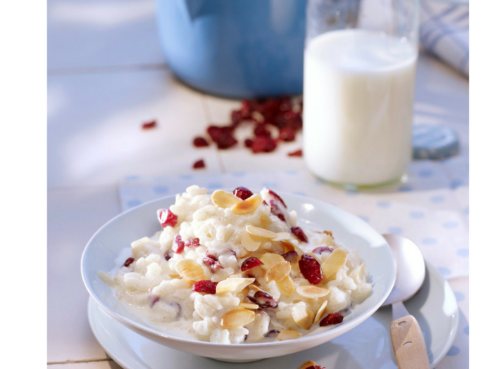 Cranberry Almond Rice Pudding