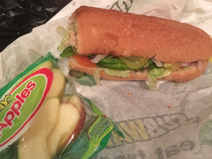 Subway is not a bad lunchtime option. But it