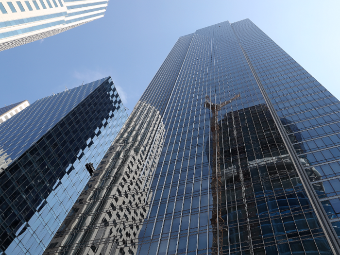 Millennium Tower, completed in 2008, rises 58 stories over the city