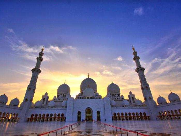 Others include the Sheikh Zayed Grand Mosque, located in Abu Dhabi, United Arab Emirates ...