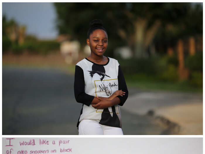 Palesa is 12 and lives in a suburb just outside of Johannesburg in South Africa. She doesn