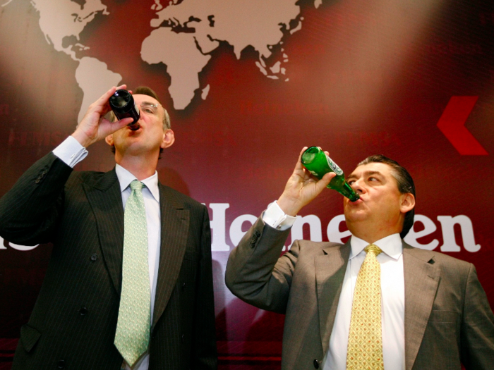 15 (22). Jean-Francois Van Boxmeer, Heineken — Van Boxmeer (on the left) is the CEO of what is now the world