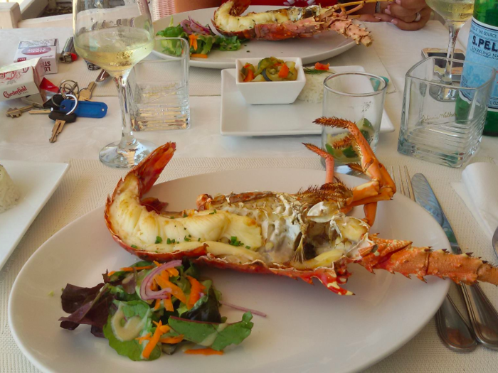 La Langouste mixes traditional Creole and French cuisine, and it