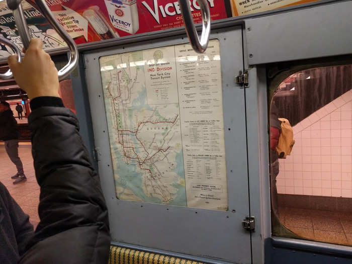 The subway map looked considerably different back when this train last ran: