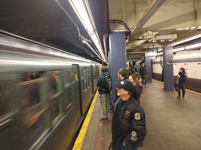 Just like any NYC subway, the Shopper