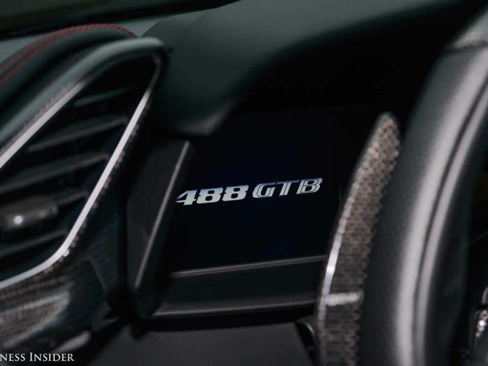 The paddle shifters — in carbon fiber, natch — are impeccable. You can rip through the gears with ease.