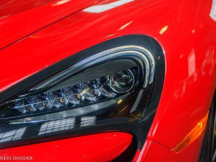 The 570S is equipped with both LED headlights and running lights.