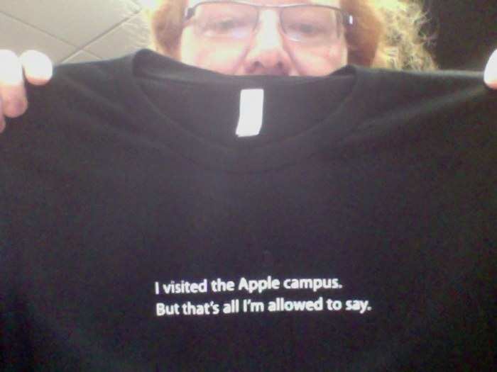 Apple used to sell this T-shirt at its HQ campus store.