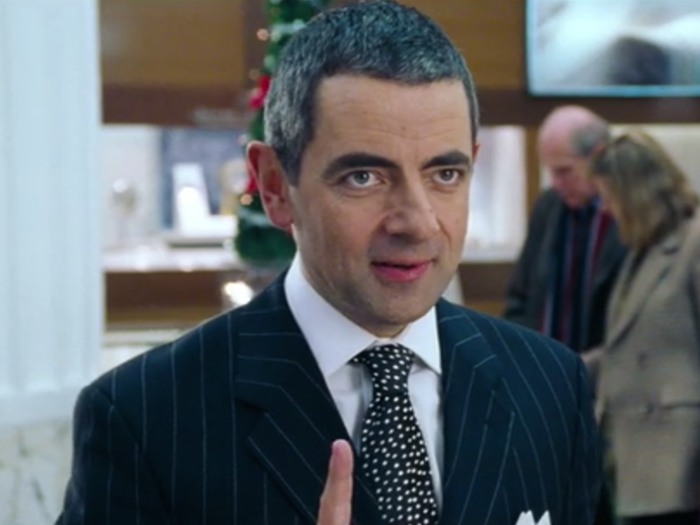 One of the funnier moments in "Love Actually" came from a short scene with an overly enthusiastic jewelry salesman played by Rowan Atkinson.