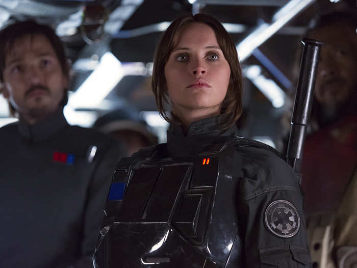 But first she plays Jyn in "Rogue One," a hard-edged loner tasked with stealing the plans to the Death Star. The "Star Wars" spin-off takes place before the events of "A New Hope."