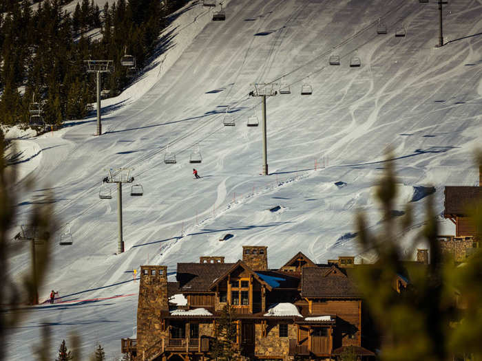 The resort has 15 ski lifts and more than 60 trails.