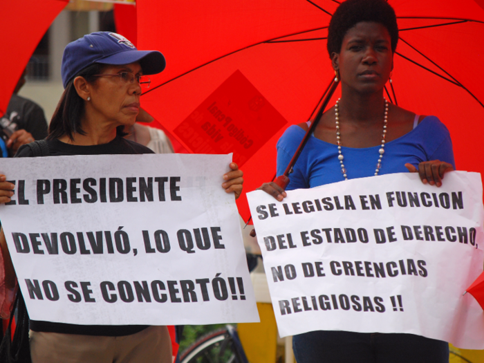 The Dominican Republic has a complete ban on abortion unless the pregnancy is life-threatening.