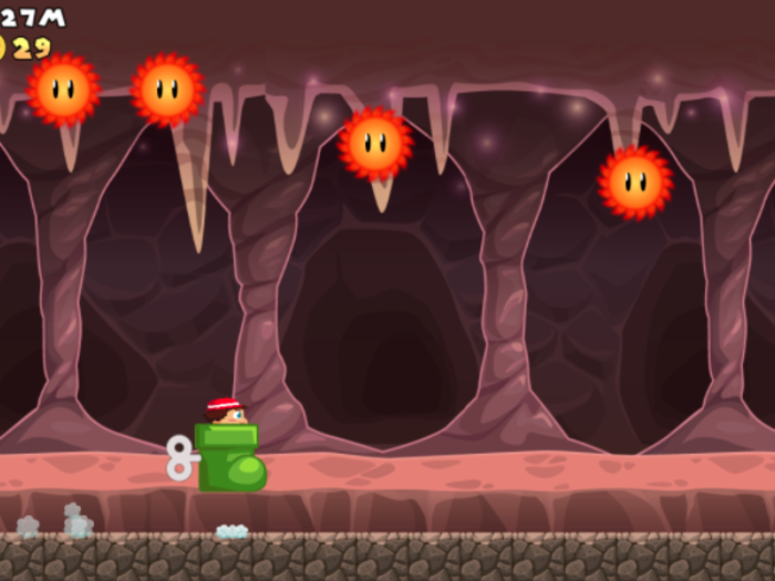 It also features some familiar-feeling Mario-"style" powerups.