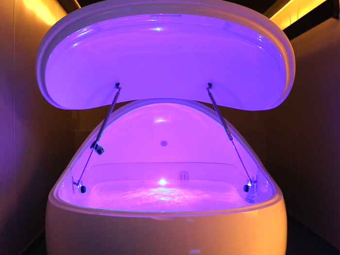 The physical experience of the floatation tank are surreal — but it