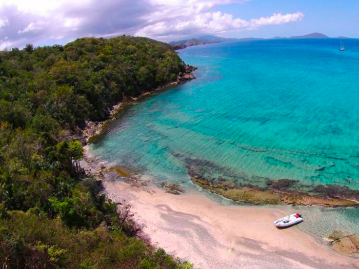 Lovango Cay is a five-acre island within the US Virgin Islands, and it