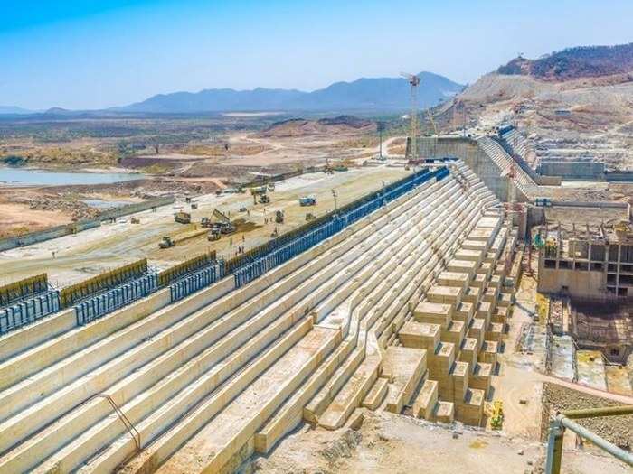 At a cost of $4.8 billion, the Grand Ethiopian Renaissance Dam will provide hydroelectric power to Ethiopia and nearby countries. There is some criticism, however, that the dam forces the relocation of nearly 20,000 people.