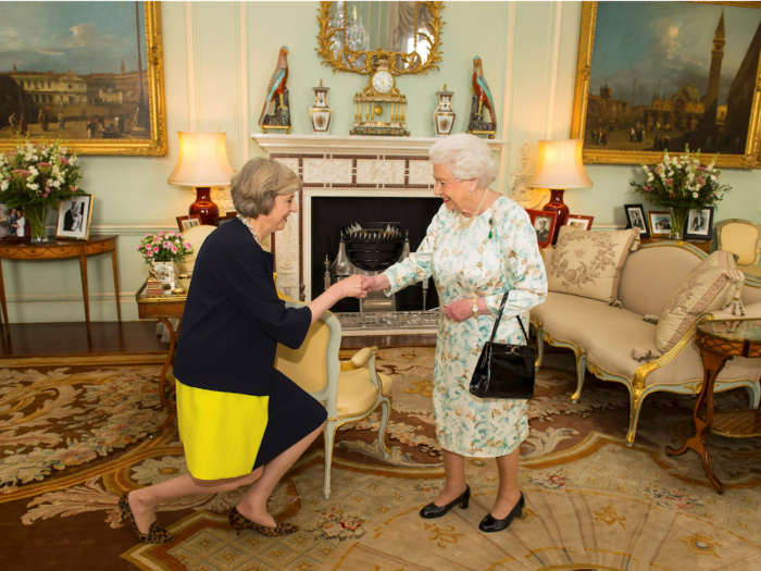 Theresa May met Queen Elizabeth at Buckingham Palace in July, where she invited her to become Prime Minister.