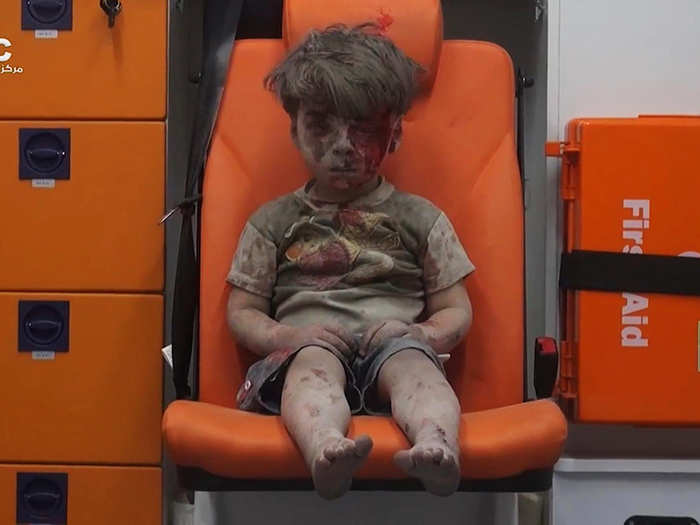 5-year-old Omran Daqneesh became a haunting symbol of the violence engulfing Syria. He was pulled from the rubble after his home was destroyed by Syrian and Russian airstrikes in eastern Aleppo.