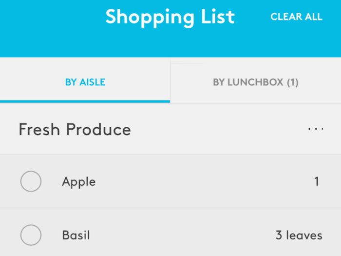 When I added the recipe to the "Shopping List," it told me how much of each ingredient to buy.