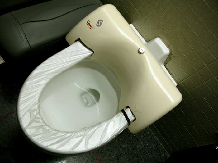 Using toilet seat liners