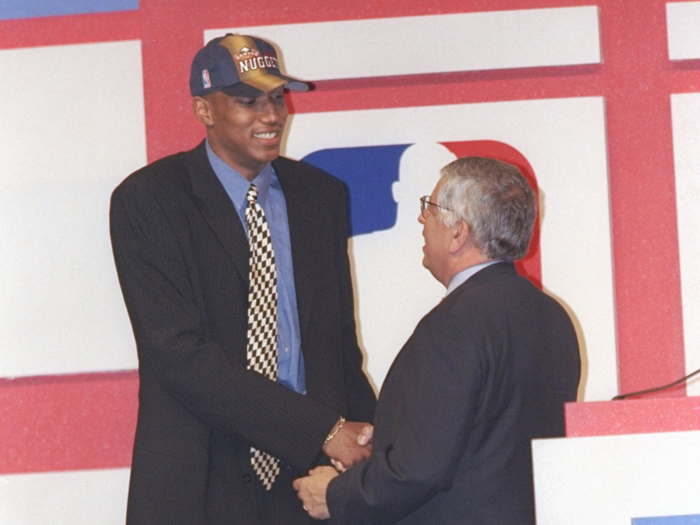 The Nuggets took Tony Battie with the fifth pick.
