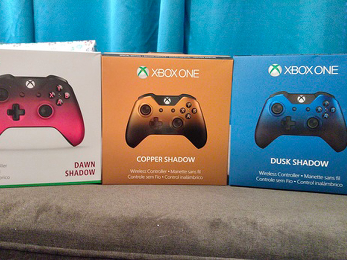 She unwrapped three special edition wireless Xbox one controllers, which made her look at the biggest box in the bunch ...