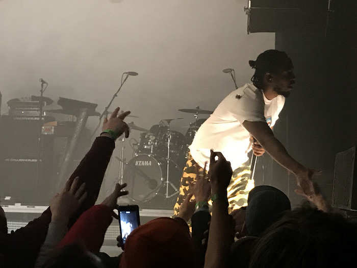 Repeatedly throughout the performance this past weekend, Kendrick was directly interacting with fans who were singing along.