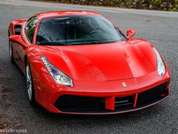 THE FRONT END: The front aligns the 488 visually with Ferrari