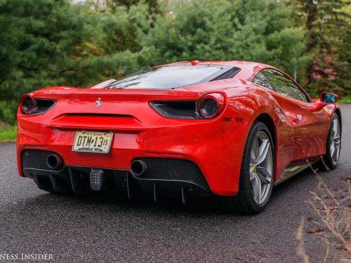 This altered the back end, making it more bulbous than the 458. And yes, that is a carbon-fiber diffuser under the tailpipes. You won